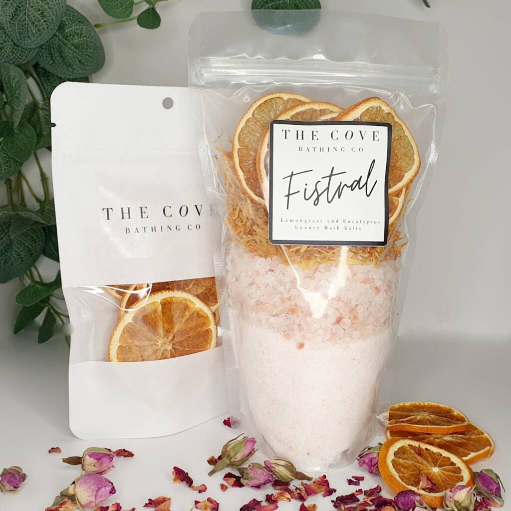 Fistral Luxury Bath Salts With Oranges By The Cove Bathing Co