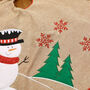 Sam The Snowman Fabric Christmas Tree Skirt, thumbnail 6 of 9