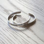 Personalised Silver Christening Cuff Bracelet, thumbnail 3 of 7