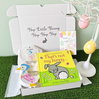 Happy Easter Baby Girl Bunny Gift Set, 2 of 6