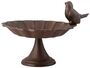 Traditional Freestanding Cast Iron Bird Bath And Feeder, thumbnail 1 of 5