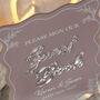 Wavy Edge Wedding Sign Our Guest Book Sign, thumbnail 3 of 7