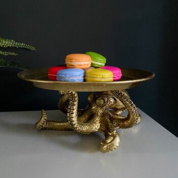 Octopus Holding Plate Tray Gold, 4 of 4