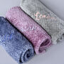 Personalised Grey Honeycomb Baby Blanket, thumbnail 2 of 8