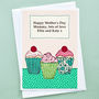 'Cupcakes' Personalised Mother's Day Card, thumbnail 1 of 3