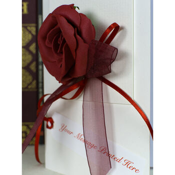 Red Rose Luxury Valentine Card, 8 of 12