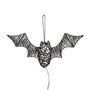 Light Up LED Black Rattan Bat Halloween Decoration, thumbnail 3 of 5