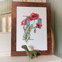 P Is For Poppy Initial Print, Personalised, thumbnail 1 of 7