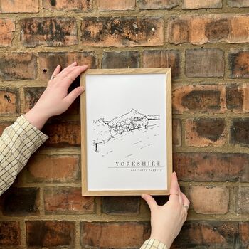 Roseberry Topping Hand Illustrated Yorkshire Print, 4 of 9