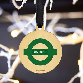 Official Tfl London Hanging Christmas Tree Bauble Decoration, 2 of 7