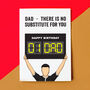 'No Substitute' Football Birthday Card For Dad, thumbnail 1 of 2
