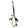 Chinstrap Penguin Wooden Hanging Decoration, thumbnail 7 of 10