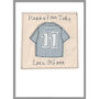 Personalised Football Shirt Birthday Card For Boy, Any Age, thumbnail 8 of 12