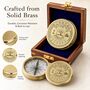 Personalised 100 Year Brass Calendar Compass, thumbnail 6 of 12