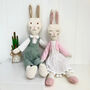 Personalised Linen Rabbit Soft Toy, thumbnail 1 of 4