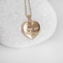 9ct Yellow Gold Love You Always Heart Locket, thumbnail 3 of 10