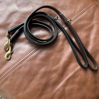 Handmade Buffalo Leather Dog Lead In Two Colours, 6 of 6