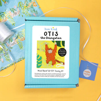 Otis The Orangutan Felt Sewing Kit, 6 of 11