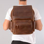 Vintage Leather Backpack, thumbnail 2 of 12