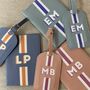Personalised Faux Leather Stripe Travel Set, thumbnail 7 of 10