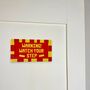 'Watch Your Step!' Lego Compatible Wall Sign, thumbnail 2 of 3