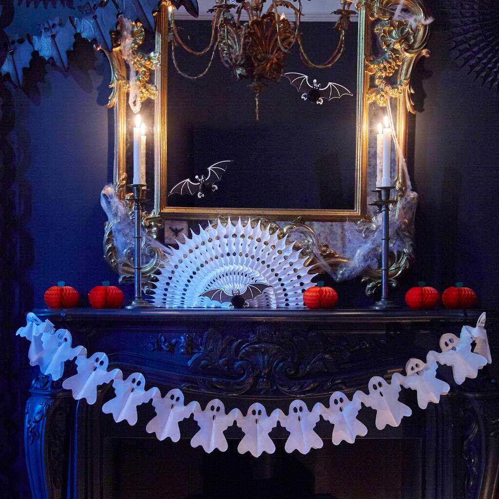 Halloween Ghost Garland Paper Decoration By Paper Dreams