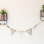 Personalised Wooden Name Bunting Grey, thumbnail 1 of 2