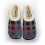 Florence Grey Pink Purple Spot Women's Slippers Indoor/Garden Shoes, thumbnail 6 of 9