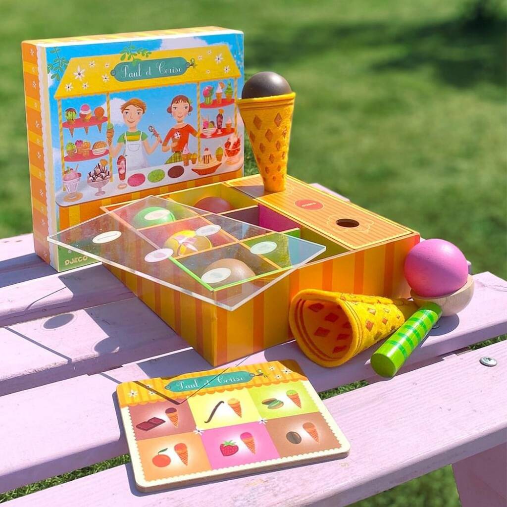 Kids Wooden Pretend Play Ice Cream Shop By Crafts4 Kids