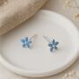 Sterling Silver Forget Me Not Micro Stud Earrings – 4mm, thumbnail 1 of 6