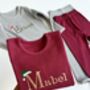 Adult Christmas Santa Hat Personalised Loungewear Baby Toddler, thumbnail 1 of 7