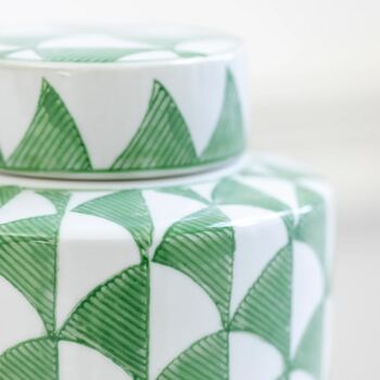 Green Fontana Ginger Jar, 2 of 6