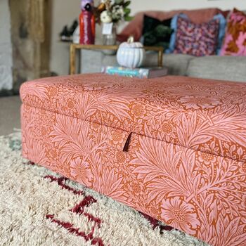 Coffee Table With Storage In Morris And Co Marigold, 3 of 4