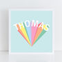Personalised Rainbow Name Typography Print, thumbnail 3 of 3