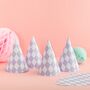 Pastel Harlequin Party Hats, thumbnail 3 of 6