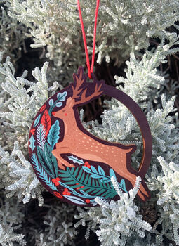Deer Christmas Tree Decoration, 5 of 5