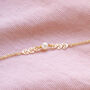 Delicate Leaf Outline Pearl Bracelet, thumbnail 4 of 9