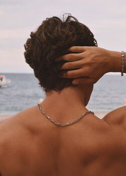 Silver Anchor Chain Necklace, 6 of 7