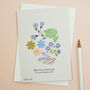 Floral Thinking Of You Smypathy Greetings Card, thumbnail 2 of 2
