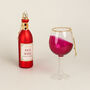 G Decor Red Wine Bottle And Glass Christmas Baubles, thumbnail 2 of 6