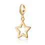 Open Star Necklace, Sterling Silver Or Gold Plated, thumbnail 6 of 10