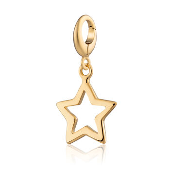 Open Star Necklace, Sterling Silver Or Gold Plated, 6 of 10