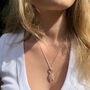 Gold Vermeil Or Sterling Silver Seed Pod Charm Necklace, thumbnail 1 of 8