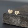 Heart Letter Initial Stainless Steel Stud Earring, thumbnail 11 of 12