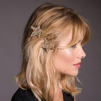 Glitter Star Bobby Pins Available In 30 Colours, 5 of 7