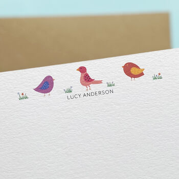 Personalised Birds Correspondence Cards / Notelets, 3 of 6