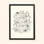 Nature Self Care Floral Print, Unframed, thumbnail 4 of 6
