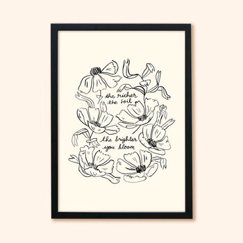 Nature Self Care Floral Print, Unframed, 4 of 6