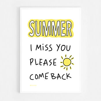 Summer I Miss You, Please Come Back Print, 8 of 8