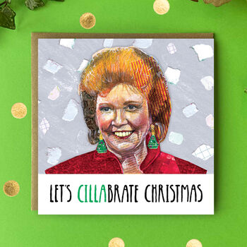 80s Cilla Black Christmas Card – Nostalgic Tv Christmas Card, 4 of 4